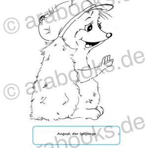 august igel ausmalbild