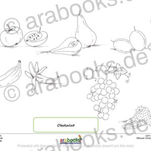 obst ausmalbild