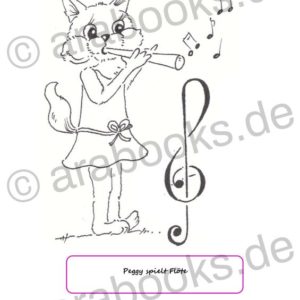 peggy flöte ausmalbild